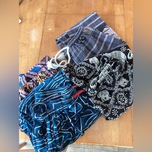 Colorful Harem Joggers Collection - Boho Hippie - set of 4 - size Large